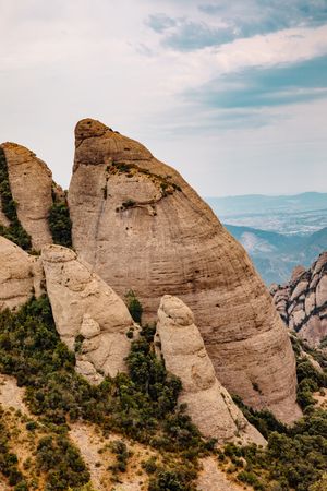 Views of the mountain of Montserrat
