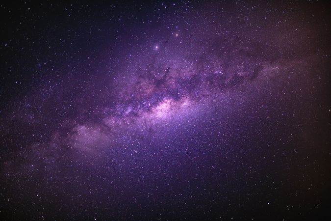 Stars in the Milky Way Galaxy in the night sky