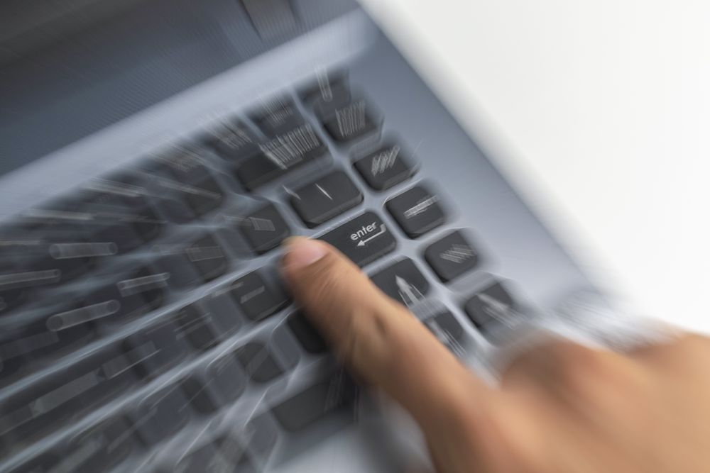 out of focus enter key button