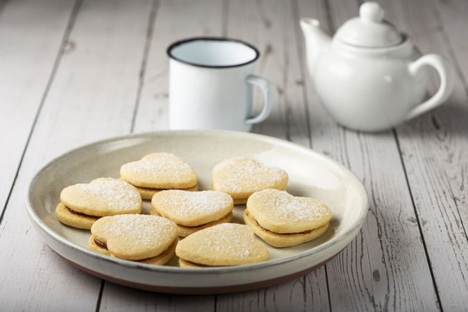 Delicious buttery biscuits filled with guava paste.