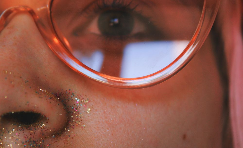 Close-up on person's eye