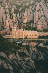 City surrounded by beautiful quaint rocks