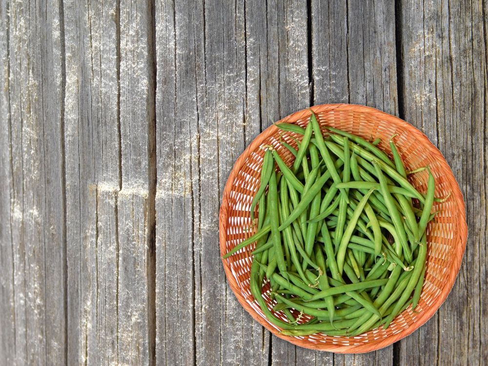 Bean Vegetable On Wooden Background