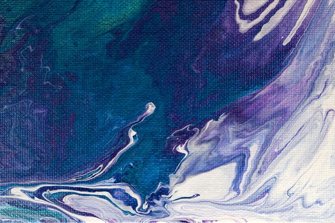 Blue Fluid Art, Abstract Acrylic Background