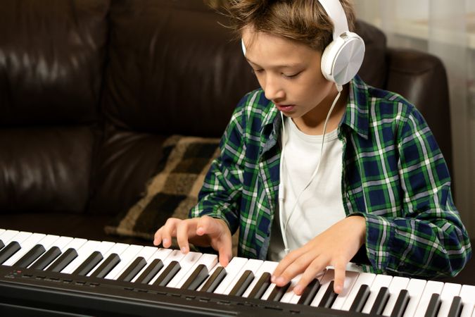 Focused Piano Practice Session
