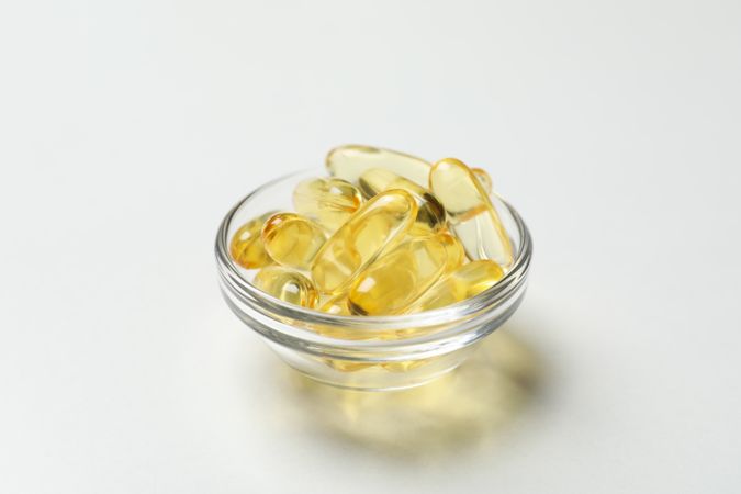 Immunity support capsules - Omega, health care concept