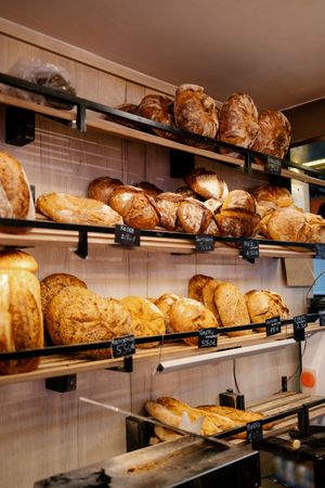 Rack with large number of breads