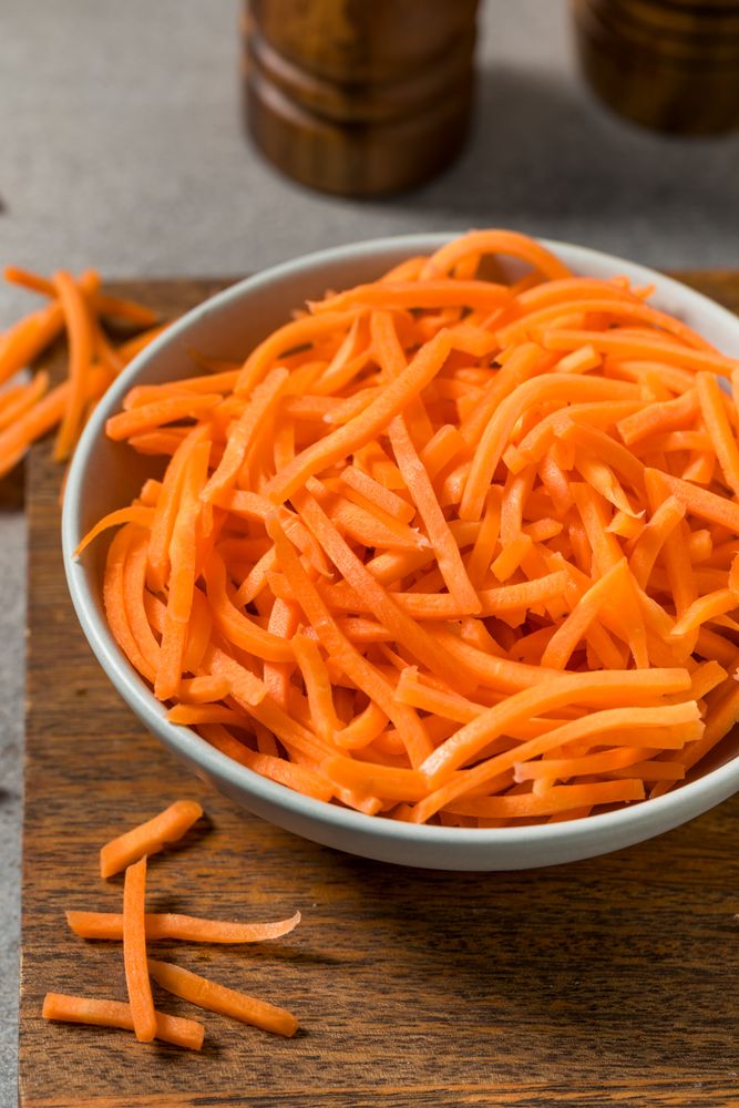Orange Organic Shredded Carrot Shreds