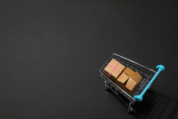 Concept of shopping, and discounts, space for text