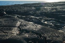 Rough shore of sea