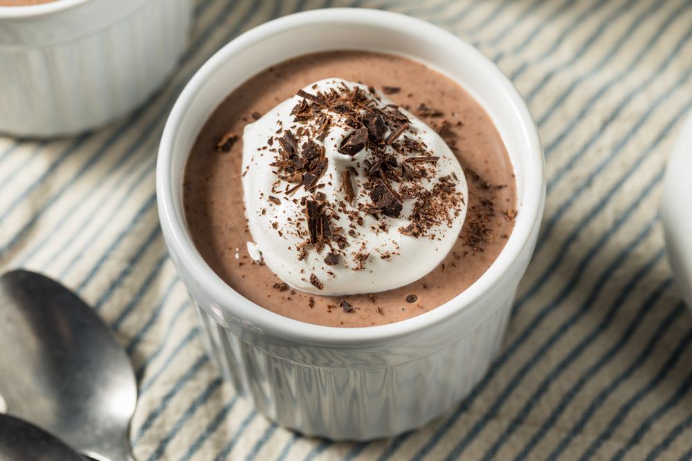 Vegan Homemade Tofu Soy Chocolate Pudding