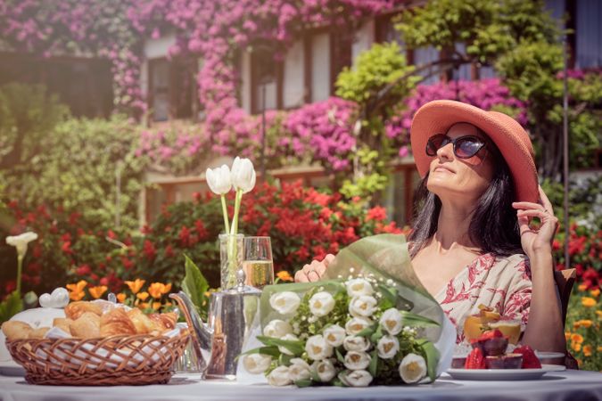 Woman Enjoying Sunny Day
