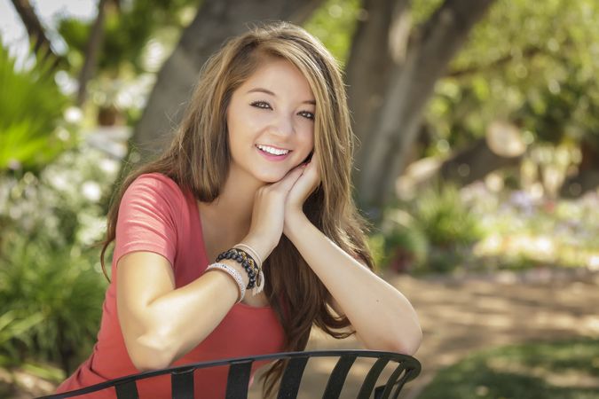 Portrait Of Smiling Asian Woman