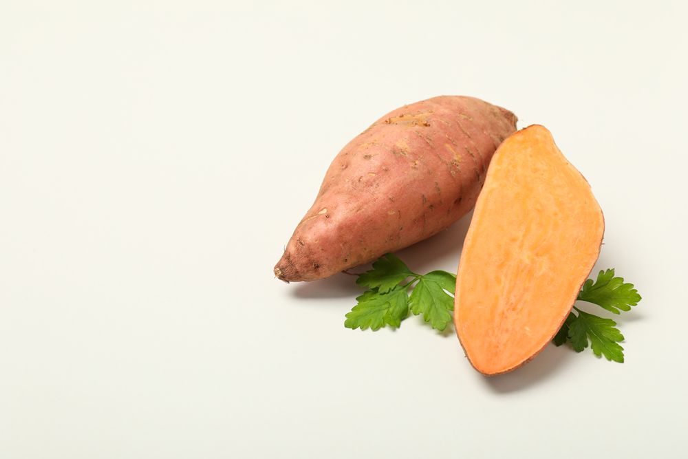 Sweet potato, concept of healthy food, vegetables
