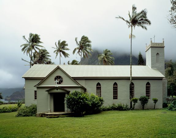 Saint Philomena Church, the home church of Father Damien on the island of Molokai