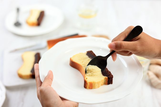 Brownies Basque Burnt Cheesecake Loaf.