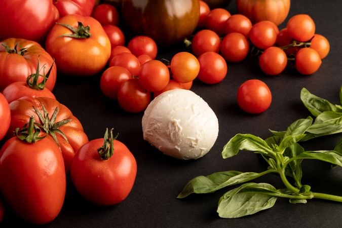 Fresh ingredients for salad