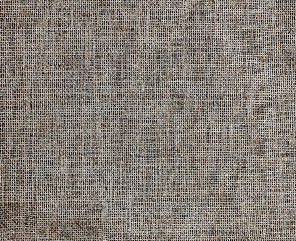 Close up of a textured burlap for background purposes