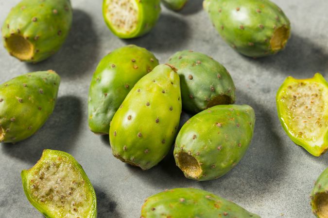 Organic Raw Green Prickly Pear Fruit