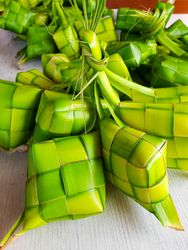 Ketupat or Rice Dumpling Packet Indonesian Food