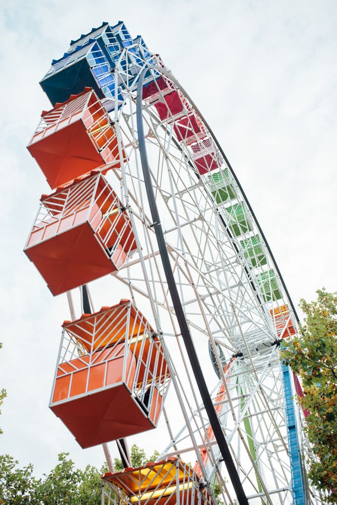 Ferris wheel in amusement park