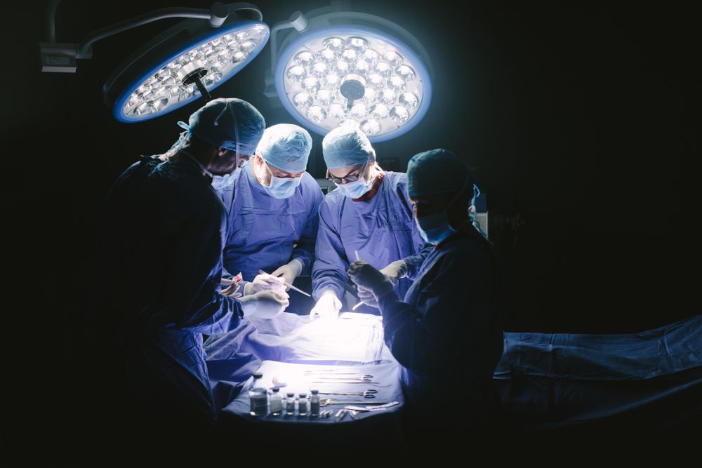 Group of surgeon at work in operation theater