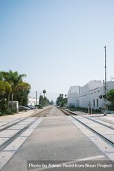 Train tracks in California on sunny day 0gJmNb