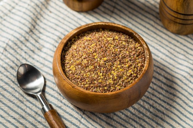 Organic Brown Dry Ground Flax Seeds