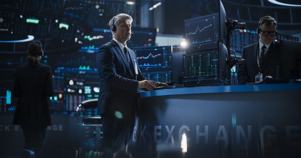 Professional Investment Banker at Work