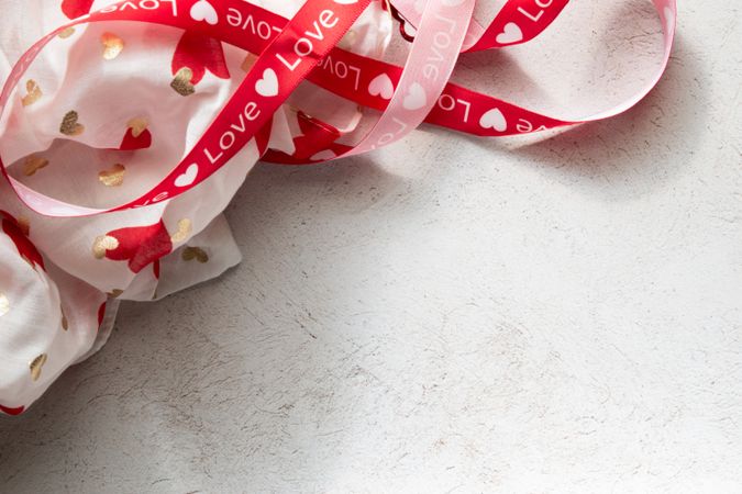 Valentine's Day Concept Flat Lay