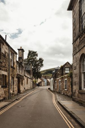 Antique stone building in Scottish city