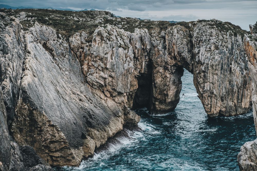 Picturesque rocks and sea