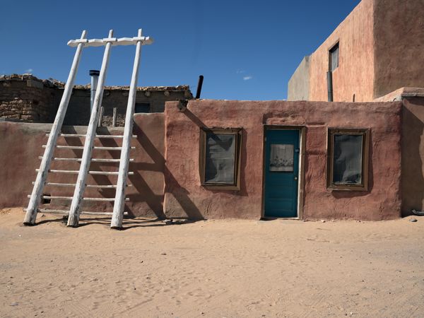 Courtyard in Sky City, one of four Native American communities that make up Acoma Pueblo