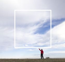 Square frame in the sky