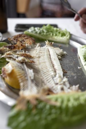 Restaurant table ready to eat