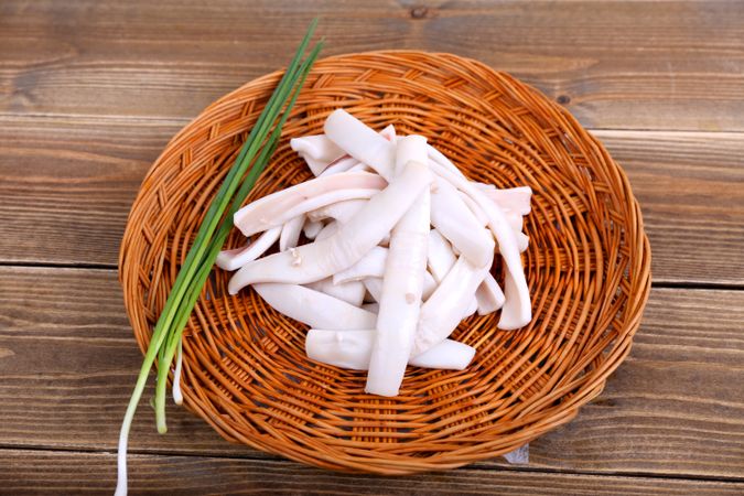 Raw Squid.