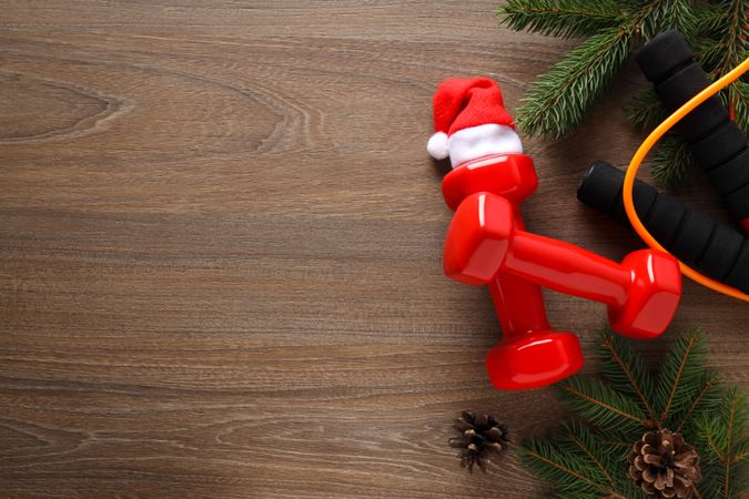 Concept of sport and Happy New Year, space for text