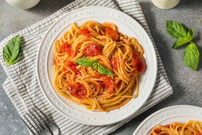 Italian Spaghetti al Pomodoro Pasta