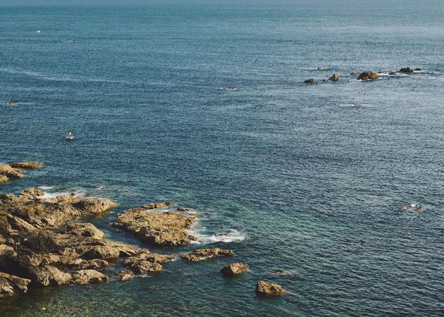 The rocky British sea