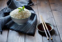 Japanese food and chopsticks