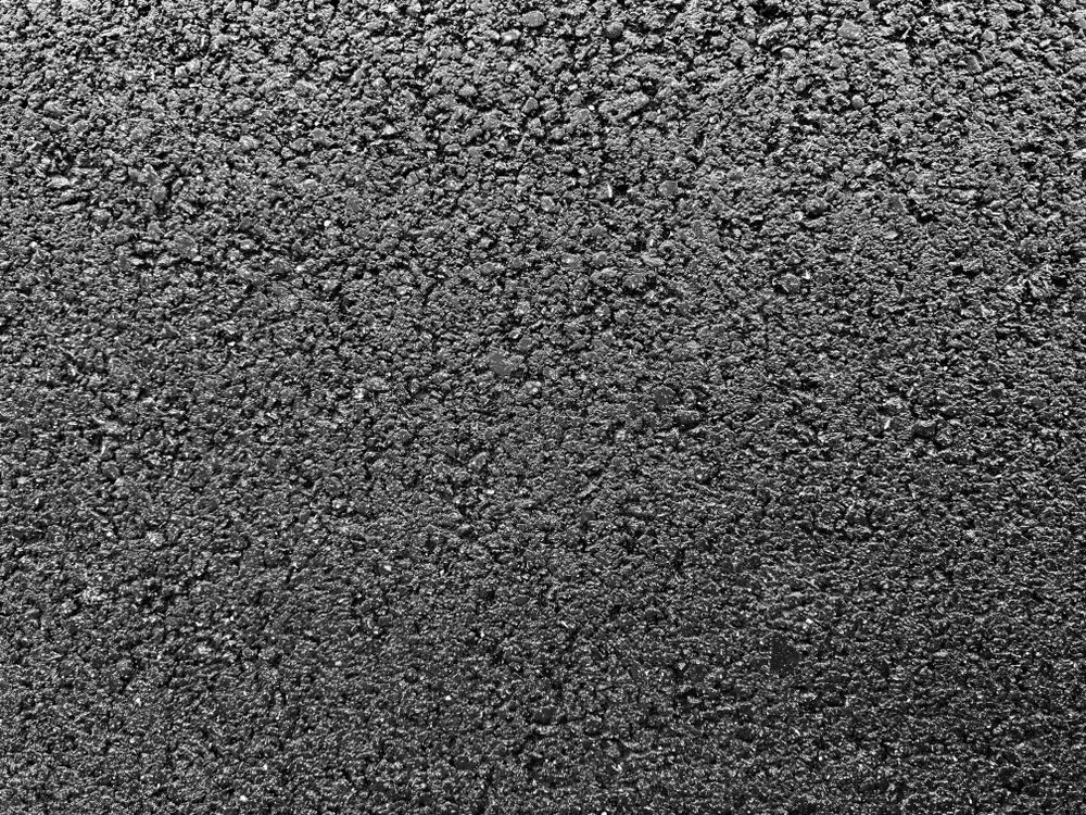 Fresh asphalt of F1 race track