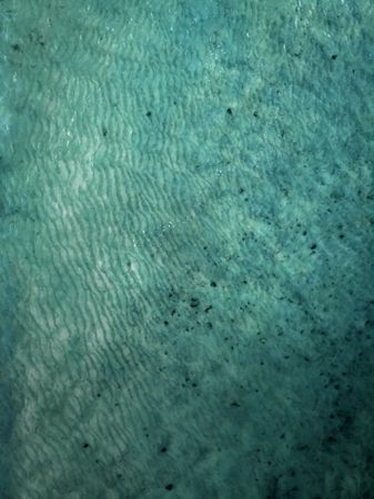 Ripple texture in blue green ocean water