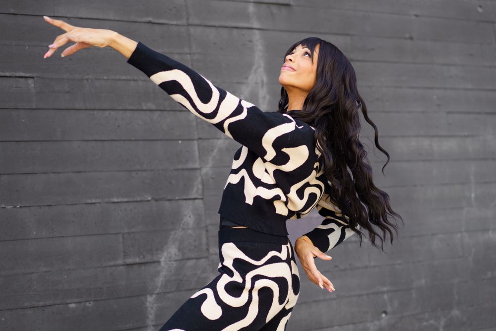 Dancer pointing
