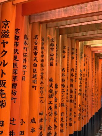 Fushimi Inari Taisha gate in Japan