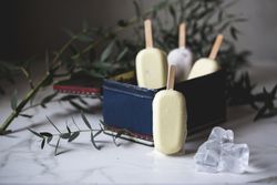 Assorted ice cream popsicles