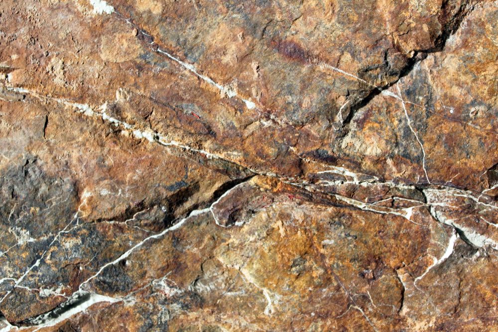 Amber brown rock face