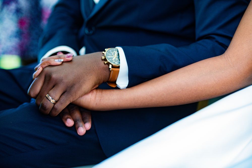 Human Hands Couple Bride Groom Holding Items Weddings Festival Celebrations