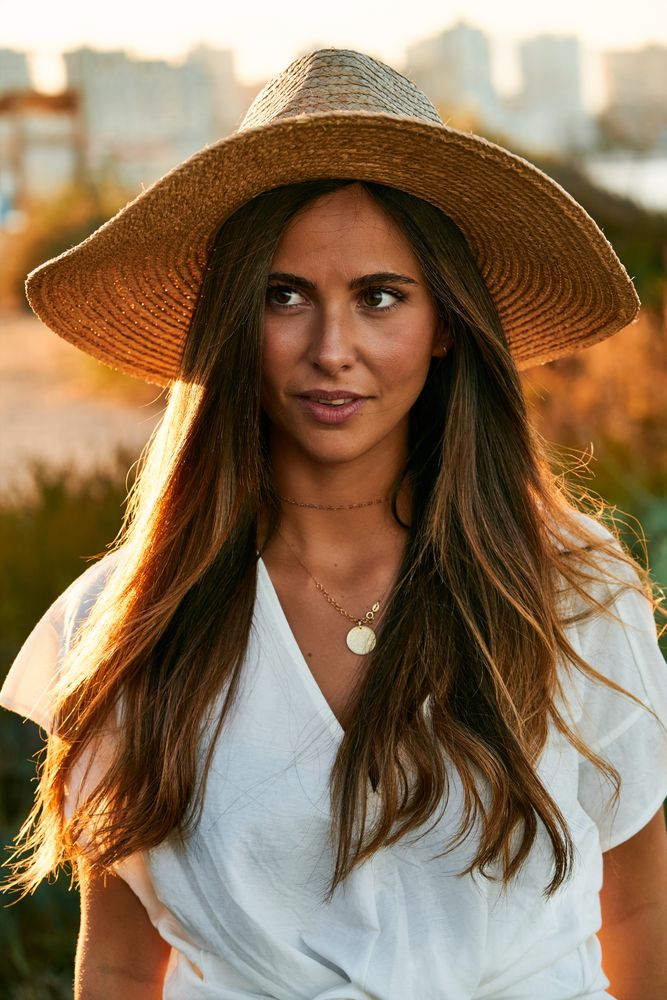 young woman looking away