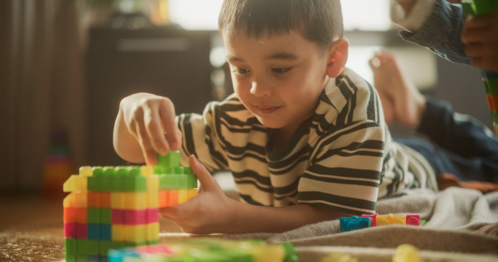 Little Boy Dreaming of Becoming a Future Architect.