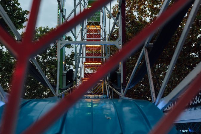 Ferris wheel in amusement park